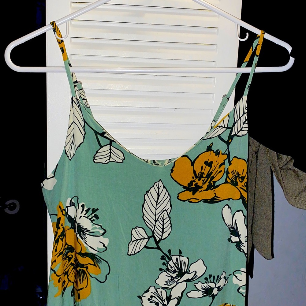 Palm Tree Print Summer Dress